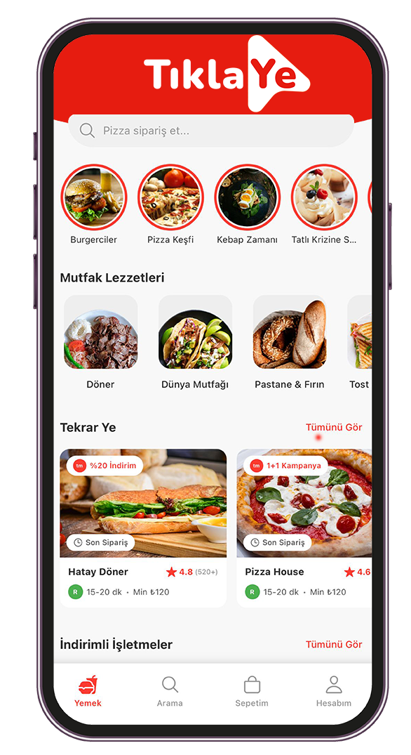 TıklaYe Uygulaması